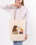 Zoozie Bags Bolso de mano 1160 100% Algodón Crema 35 x 40 x 8 cm